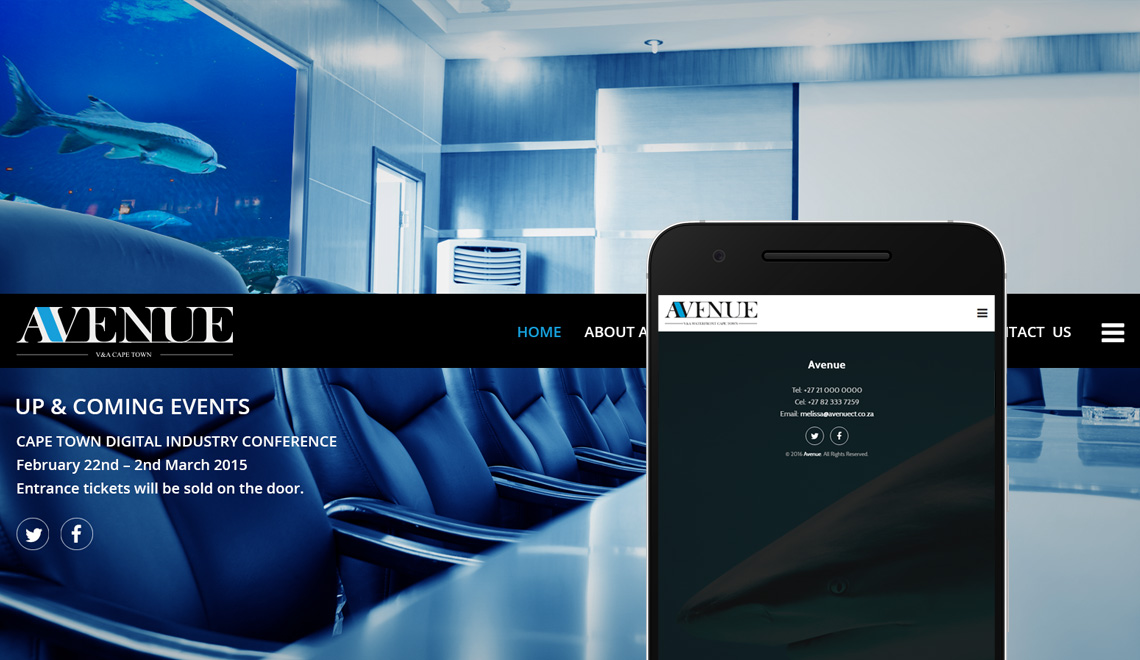 Avenue Website design