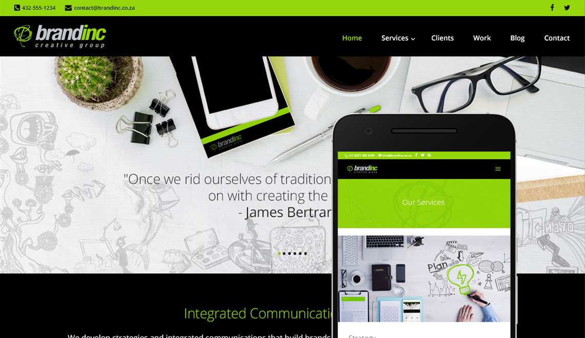 Brand Inc Website design