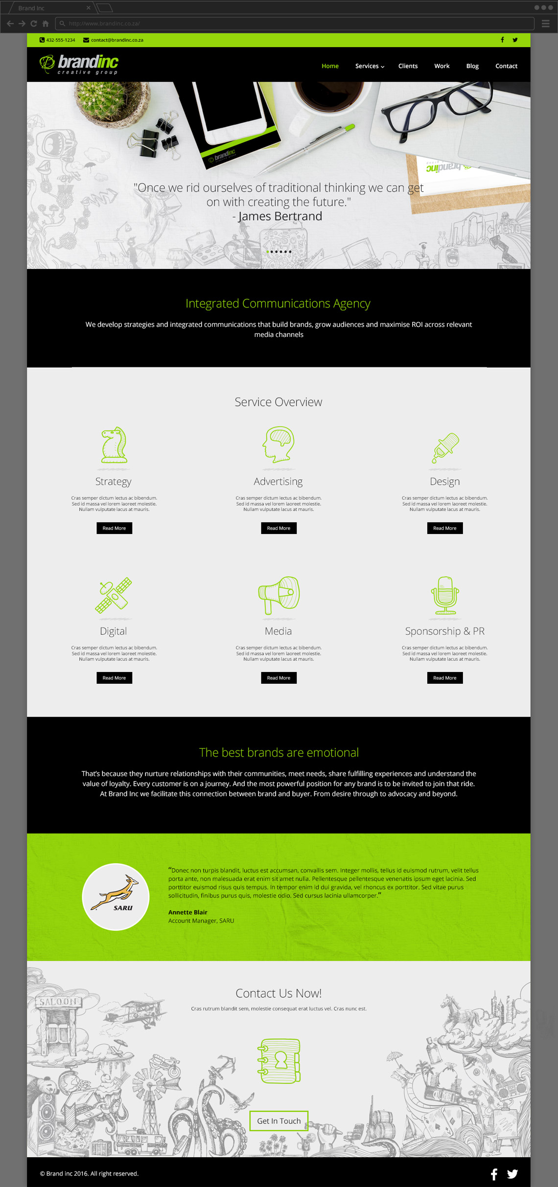 Brand Inc Website design