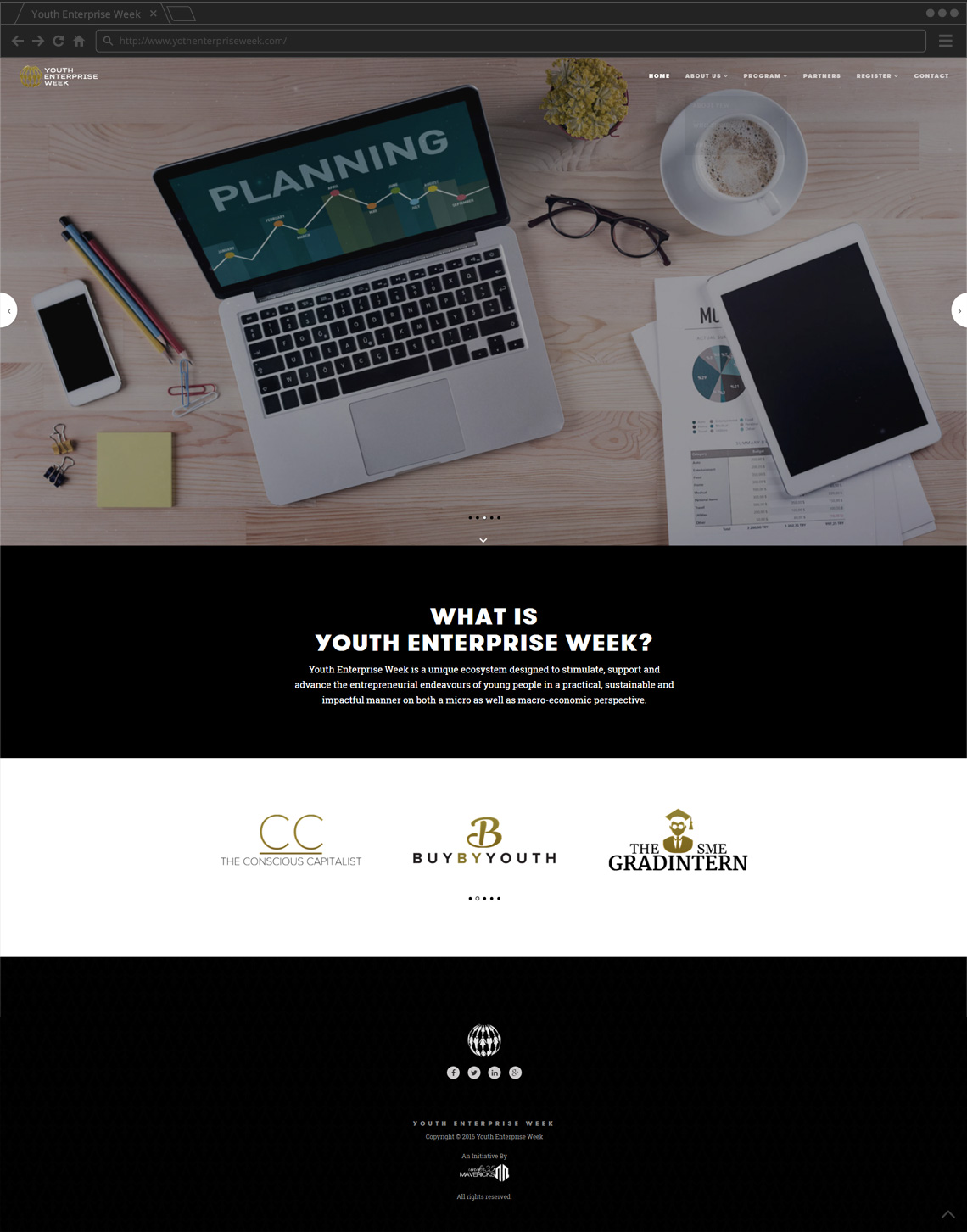 Youth Enterprise Week - UI Development